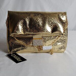 I. Miller Dillon Gold Evening Bag